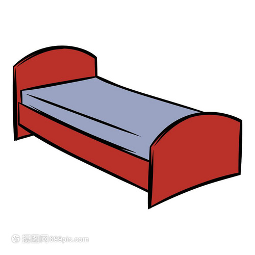 梦幻乐园 卡通风格单人床矢量插图在家具设计中的魅力